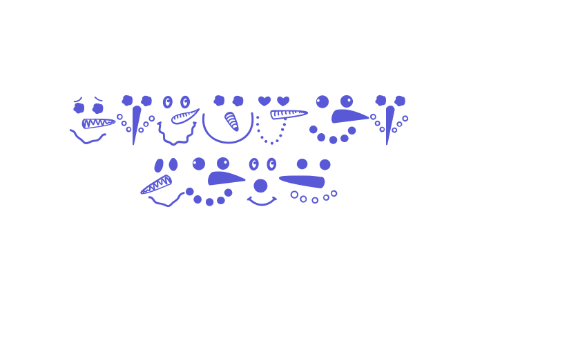 Snowman Face Font