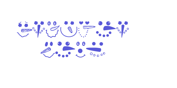 Snowman Face Font Download