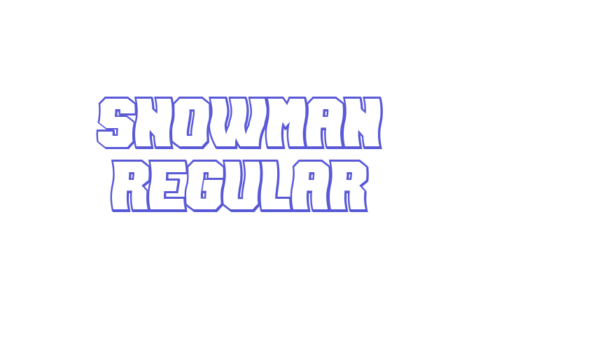 Snowman Regular Font