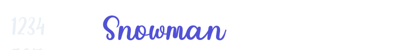 Snowman-font