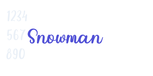Snowman-font-download