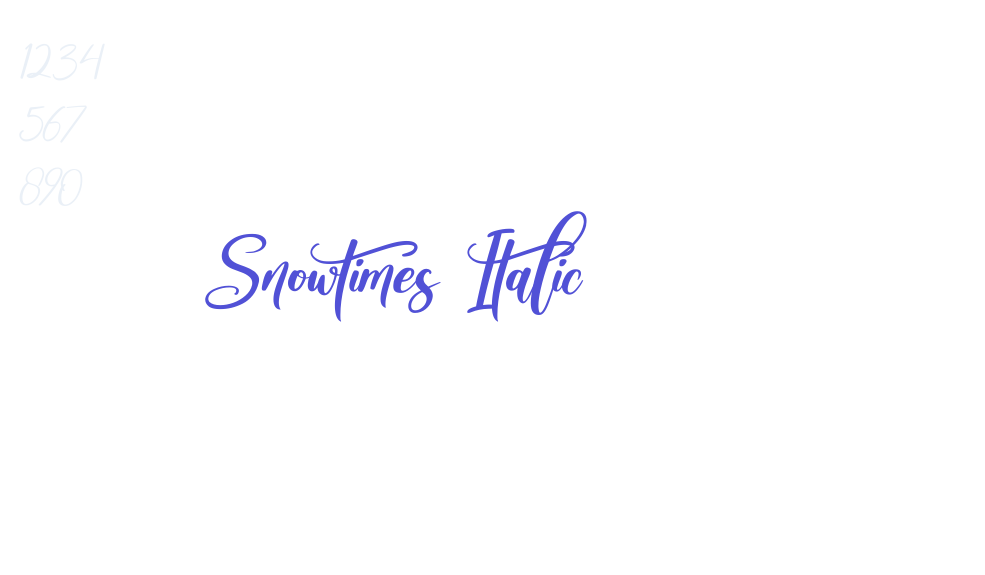 Snowtimes Italic-font-download