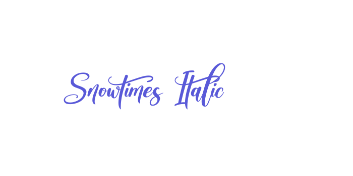 Snowtimes Italic Font