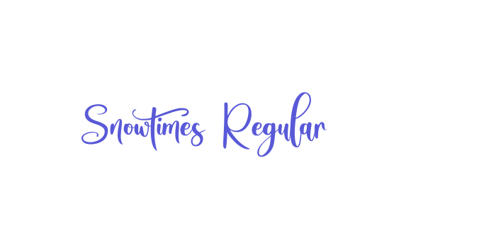 Snowtimes Regular Font Download