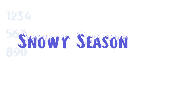 Snowy Season font