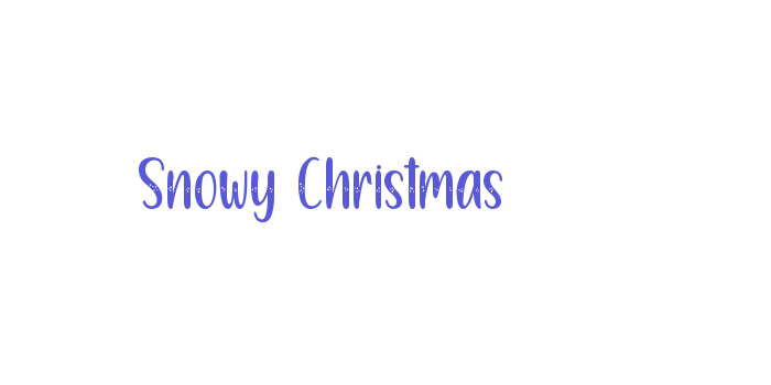 Snowy Christmas Font Download