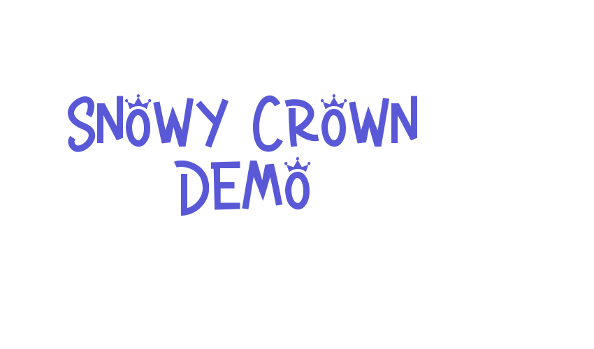 Snowy Crown Demo Font