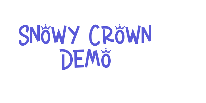 Snowy Crown Demo Font Download