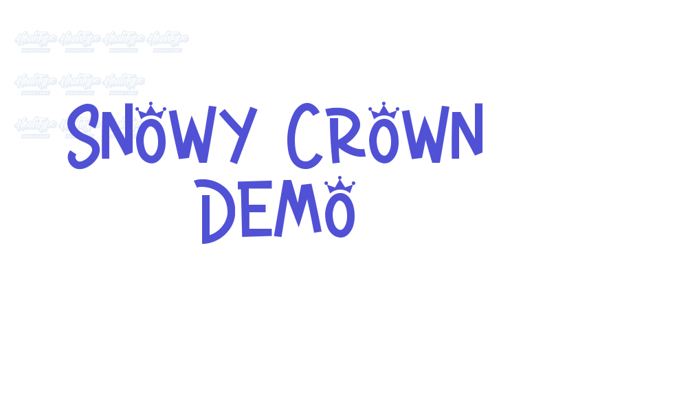 Snowy Crown Demo-font-download