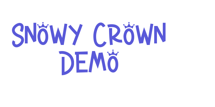 Snowy Crown Demo Font