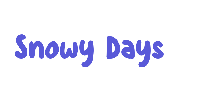 Snowy Days Font Download