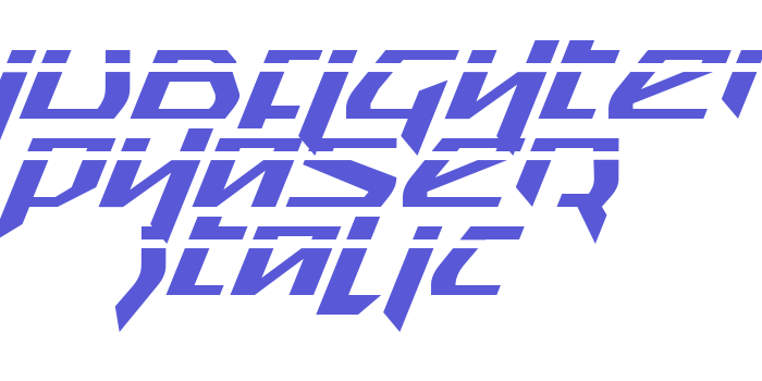 Snubfighter Phaser Italic Font Download