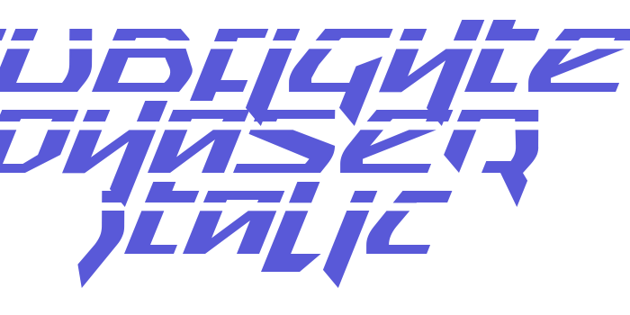 Snubfighter Phaser Italic Font