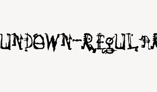 SoRunDown-Regular Font