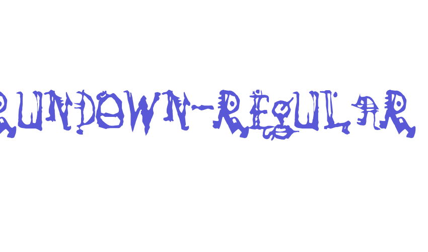 SoRunDown-Regular Font Download