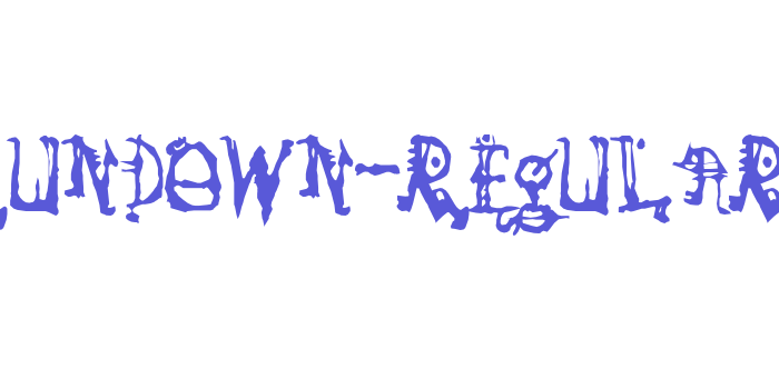 SoRunDown-Regular Font Download