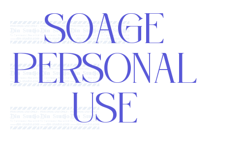 Soage Personal Use Font Download