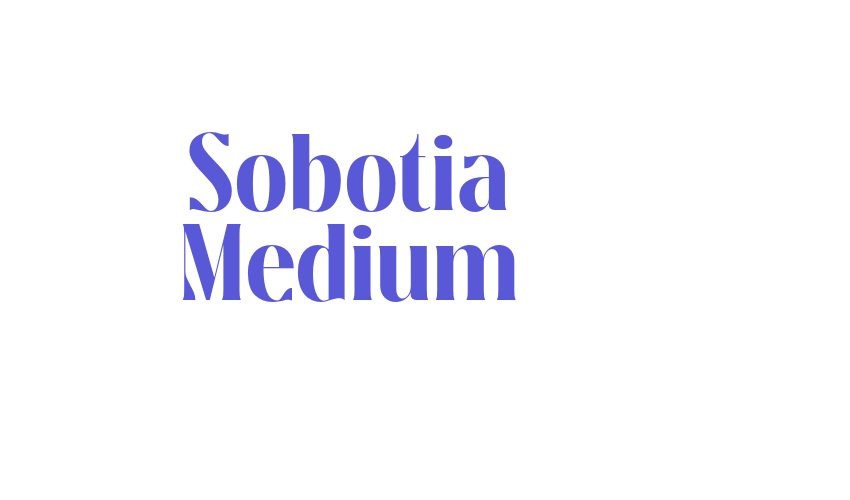 Sobotia Medium Font