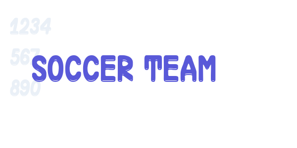 Soccer Team font free