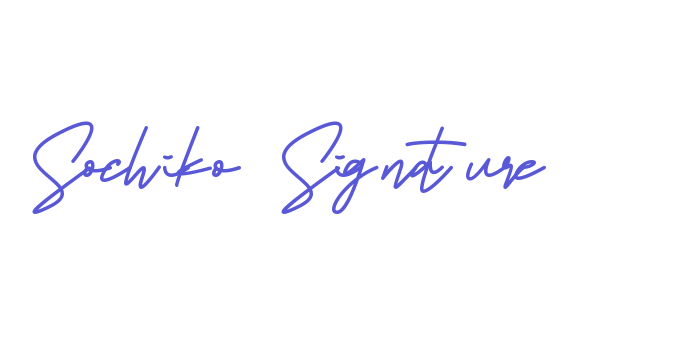 Sochiko Signature Font Download