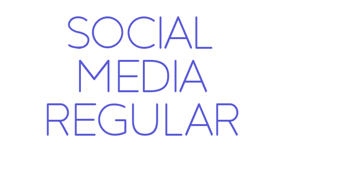 Social Media Regular Font