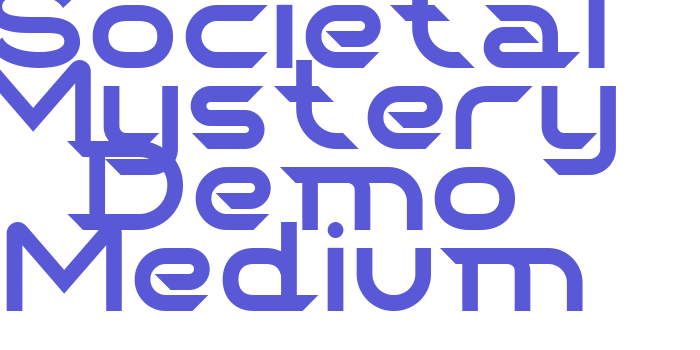 Societal Mystery Demo Medium Font Download