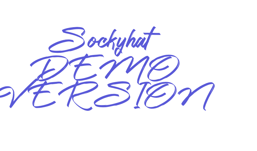 Sockyhat DEMO VERSION Font