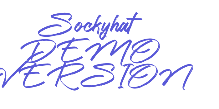 Sockyhat DEMO VERSION Font Download