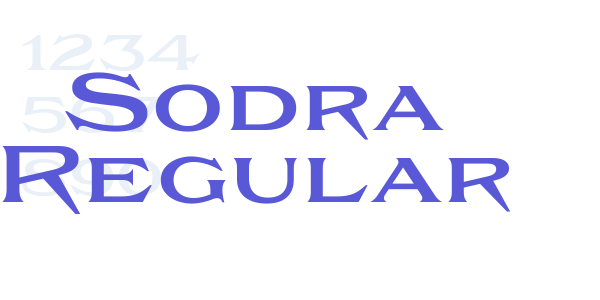 Sodra Regular font free