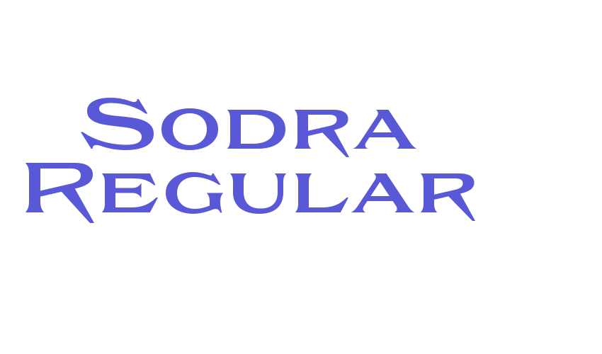 Sodra Regular Font