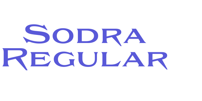 Sodra Regular Font Download