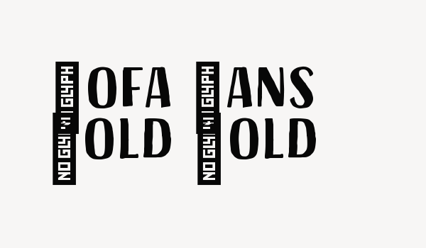 Sofa Sans Bold Bold Font