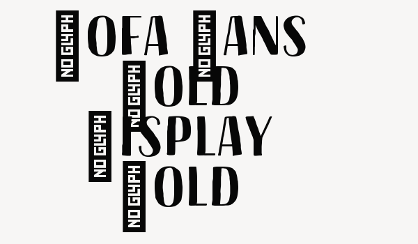 Sofa Sans Bold Display Bold Font