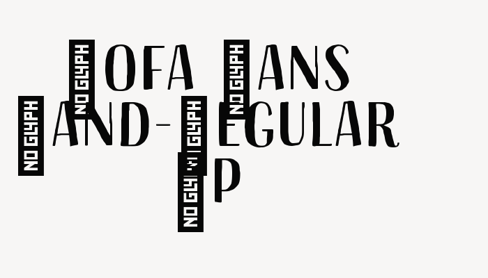 Sofa Sans Hand-Regular DP font download