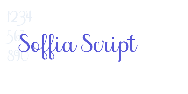 Soffia Script font free