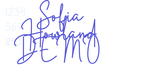 Sofia Howland DEMO font free