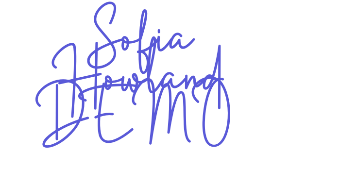 Sofia Howland DEMO Font Download