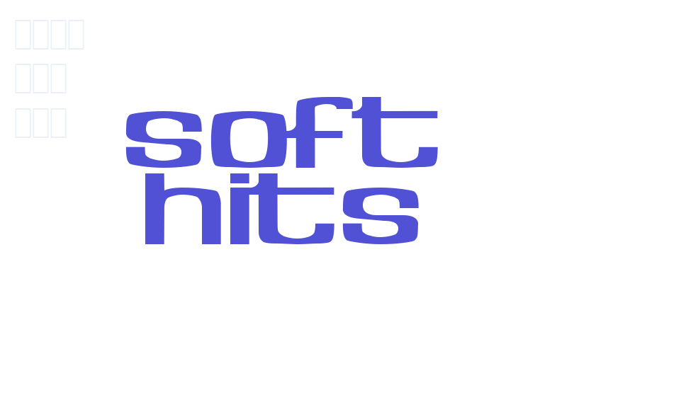 Soft Hits-font-download