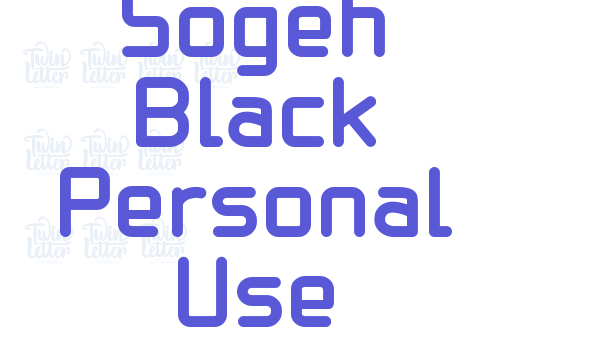 Sogeh Black Personal Use font free