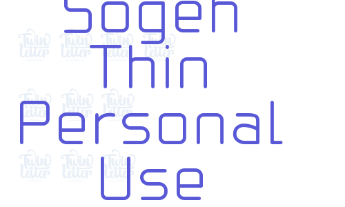 Sogeh Thin Personal Use Font Download