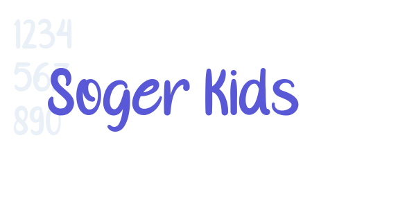 Soger Kids font free