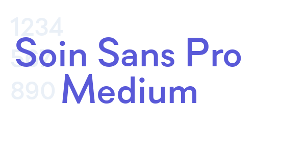 Soin Sans Pro Medium font free