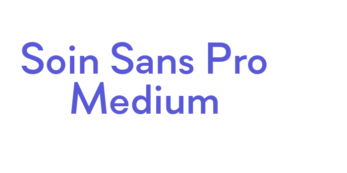 Soin Sans Pro Medium Font Download