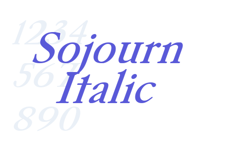 Sojourn Italic Font Download