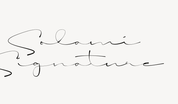 Solami Signature Font