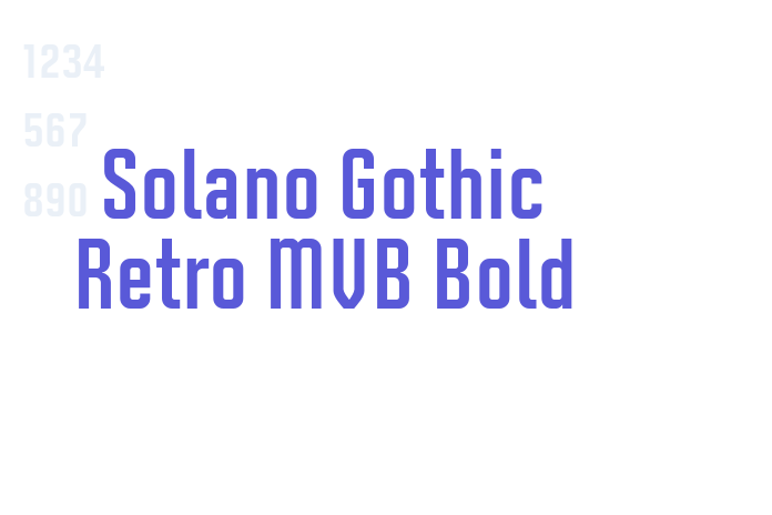 Solano Gothic Retro MVB Bold font free