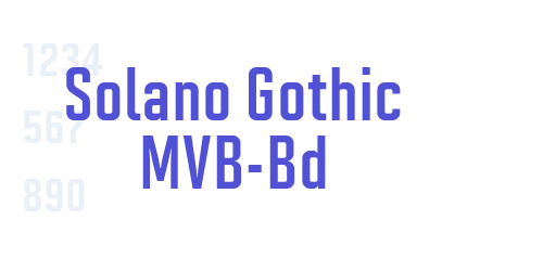 Solano Gothic MVB-Bd-font-download