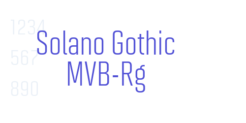 Solano Gothic MVB-Rg-font-download