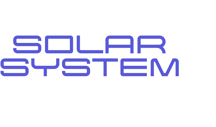 Solar System Font Download