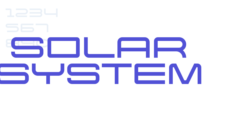 Solar System-font-download